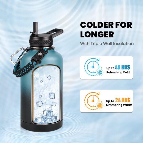 Insulated Water Bottle 64 oz - Image 7